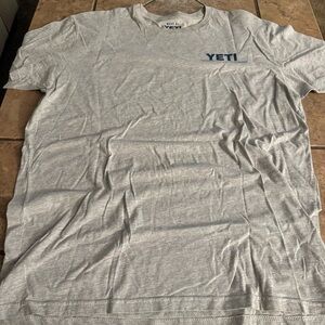 YETI Light Gray Short Sleeve Tee